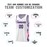 Custom Hip Hop Side Two-Color Triangle Splicing Sports Uniform Basketball Jersey Printed Logo Number