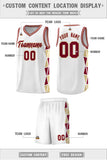 Custom Hip Hop Side Two-Color Triangle Splicing Sports Uniform Basketball Jersey Add Logo Number