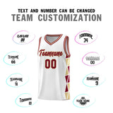 Custom Hip Hop Side Two-Color Triangle Splicing Sports Uniform Basketball Jersey Add Logo Number