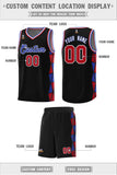 Custom For Unisex Side Two-Color Triangle Splicing Sports Uniform Basketball Jersey Add Logo Number