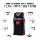 Custom For Unisex Side Two-Color Triangle Splicing Sports Uniform Basketball Jersey Add Logo Number
