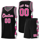 Custom For Youth Side Two-Color Triangle Splicing Sports Uniform Basketball Jersey Add Logo Number