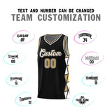 Custom Tank Top Side Two-Color Triangle Splicing Sports Uniform Basketball Jersey Add Logo Number