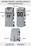 Custom For Youth Side Two-Color Triangle Splicing Sports Uniform Basketball Jersey Add Logo Number