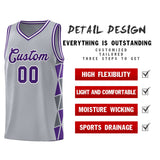 Custom For Adult Side Two-Color Triangle Splicing Sports Uniform Basketball Jersey Add Logo Number