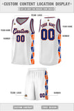Custom For Youth Side Two-Color Triangle Splicing Sports Uniform Basketball Jersey Add Logo Number