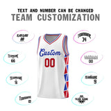 Custom For Youth Side Two-Color Triangle Splicing Sports Uniform Basketball Jersey Add Logo Number