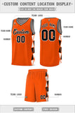 Custom Tank Top Side Two-Color Triangle Splicing Sports Uniform Basketball Jersey Add Logo Number