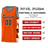 Custom Tank Top Side Two-Color Triangle Splicing Sports Uniform Basketball Jersey Add Logo Number
