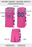 Custom For Youth Side Two-Color Triangle Splicing Sports Uniform Basketball Jersey Add Logo Number