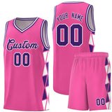 Custom For Youth Side Two-Color Triangle Splicing Sports Uniform Basketball Jersey Add Logo Number
