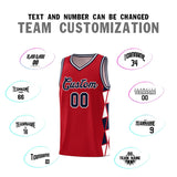 Custom For Adult Side Two-Color Triangle Splicing Sports Uniform Basketball Jersey Add Logo Number