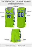 Custom For Adult Side Two-Color Triangle Splicing Sports Uniform Basketball Jersey Add Logo Number