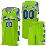 Custom For Adult Side Two-Color Triangle Splicing Sports Uniform Basketball Jersey Add Logo Number