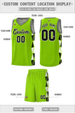 Custom Tank Top Side Two-Color Triangle Splicing Sports Uniform Basketball Jersey Add Logo Number