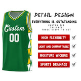 Custom For Unisex Side Two-Color Triangle Splicing Sports Uniform Basketball Jersey Add Logo Number