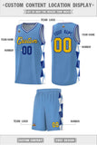 Custom For Unisex Side Two-Color Triangle Splicing Sports Uniform Basketball Jersey Add Logo Number