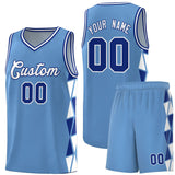 Custom For Youth Side Two-Color Triangle Splicing Sports Uniform Basketball Jersey Add Logo Number