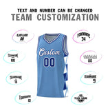 Custom For Youth Side Two-Color Triangle Splicing Sports Uniform Basketball Jersey Add Logo Number