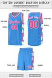Custom Tank Top Side Two-Color Triangle Splicing Sports Uniform Basketball Jersey Add Logo Number