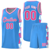 Custom Tank Top Side Two-Color Triangle Splicing Sports Uniform Basketball Jersey Add Logo Number