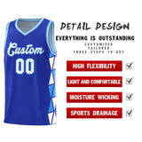 Custom For Unisex Side Two-Color Triangle Splicing Sports Uniform Basketball Jersey Add Logo Number