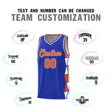 Custom For Youth Side Two-Color Triangle Splicing Sports Uniform Basketball Jersey Add Logo Number
