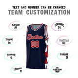 Custom Tank Top Side Two-Color Triangle Splicing Sports Uniform Basketball Jersey Add Logo Number