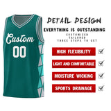 Custom For Adult Side Two-Color Triangle Splicing Sports Uniform Basketball Jersey Add Logo Number