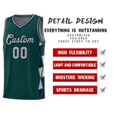 Custom Tank Top Side Two-Color Triangle Splicing Sports Uniform Basketball Jersey Text Logo Number