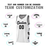 Custom Tank Top Side Two-Color Triangle Splicing Sports Uniform Basketball Jersey Add Logo Number