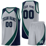 Custom Individualized Color Block Sports Uniform Basketball Jersey Text Team Logo Number