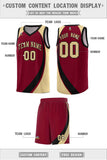 Custom Traditional Color Block Sports Uniform Basketball Jersey Printed Team Logo Number