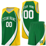 Custom Individualized Color Block Sports Uniform Basketball Jersey Text Team Logo Number