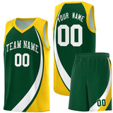 Custom Individualized Color Block Sports Uniform Basketball Jersey Printed Team Logo Number