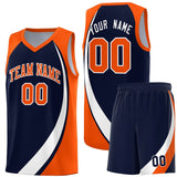 Custom Traditional Color Block Sports Uniform Basketball Jersey Printed Team Logo Number