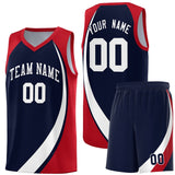 Custom Individualized Color Block Sports Uniform Basketball Jersey Printed Team Logo Number