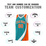 Custom Individualized Color Block Sports Uniform Basketball Jersey Text Team Logo Number