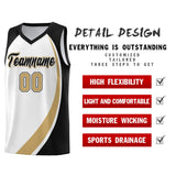 Custom Hip Hop Color Block Sports Uniform Basketball Jersey Add Logo Number