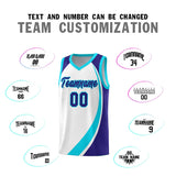 Custom Hip Hop Color Block Sports Uniform Basketball Jersey Text Logo Number