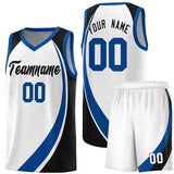 Custom Traditional Color Block Sports Uniform Basketball Jersey Text Team Logo Number