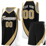 Custom Hip Hop Color Block Sports Uniform Basketball Jersey Add Logo Number