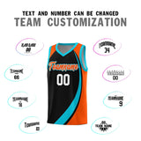 Custom Hip Hop Color Block Sports Uniform Basketball Jersey Text Logo Number