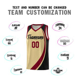 Custom Hip Hop Color Block Sports Uniform Basketball Jersey Text Logo Number