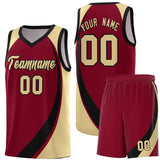 Custom Hip Hop Color Block Sports Uniform Basketball Jersey Add Logo Number