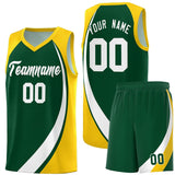 Custom Traditional Color Block Sports Uniform Basketball Jersey Add Team Logo Number