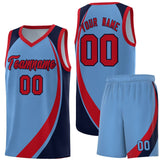 Custom Traditional Color Block Sports Uniform Basketball Jersey Text Team Logo Number