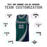 Custom Hip Hop Color Block Sports Uniform Basketball Jersey Text Logo Number