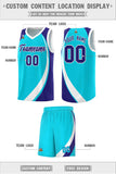 Custom Traditional Color Block Sports Uniform Basketball Jersey Text Team Logo Number