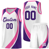 Custom Tank Top Color Block Sports Uniform Basketball Jersey For Youth